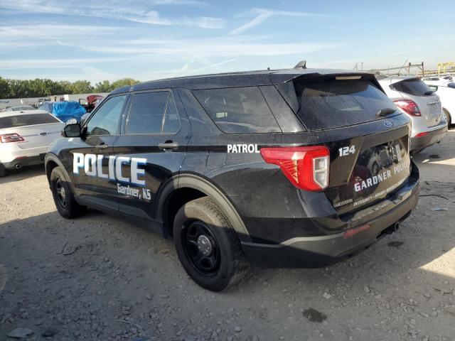 1FM5K8AB3MGB54435 - 2021 FORD EXPLORER POLICE INTERCEPTOR Negro foto 2