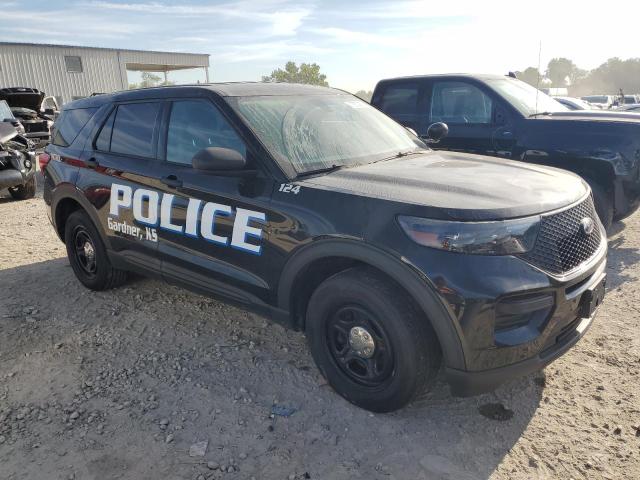 1FM5K8AB3MGB54435 - 2021 FORD EXPLORER POLICE INTERCEPTOR Negro foto 4