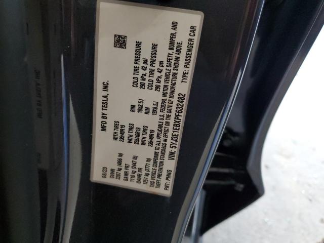 5YJ3E1EBXPF632482 - 2023 TESLA MODEL 3 CHARCOAL photo 13