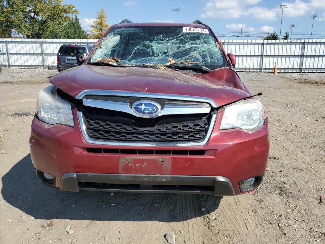 JF2SJAHC8EH450757 - 2014 SUBARU FORESTER 2.5I LIMITED BURGUNDY photo 5