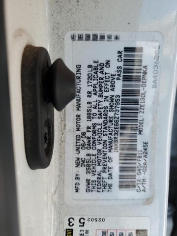 1NXBR32E66Z737953 - 2006 TOYOTA COROLLA CE თეთრი ფოტო 12