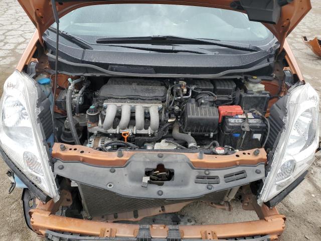 JHMGE88459S041486 - 2009 HONDA FIT SPORT ORANGE photo 11