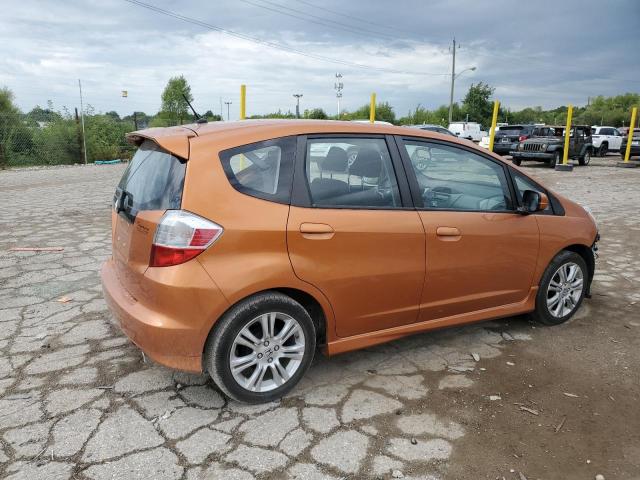 JHMGE88459S041486 - 2009 HONDA FIT SPORT ORANGE photo 3
