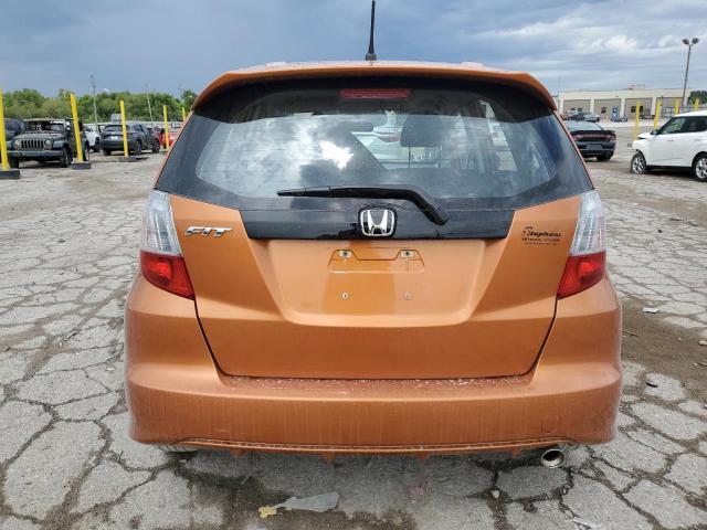 JHMGE88459S041486 - 2009 HONDA FIT SPORT ORANGE photo 6