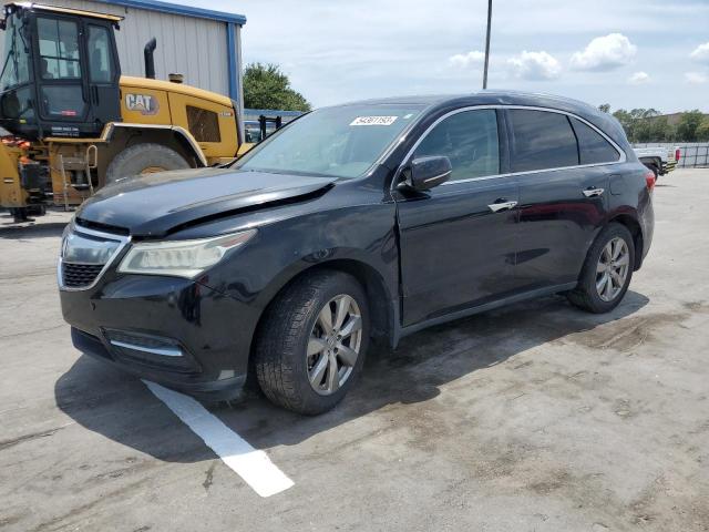 5FRYD3H84EB006636 - 2014 ACURA MDX ADVANCE BLACK photo 1