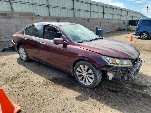 1HGCR2F77FA121504 - 2015 HONDA ACCORD EX ბურგუნდია ფოტო 4