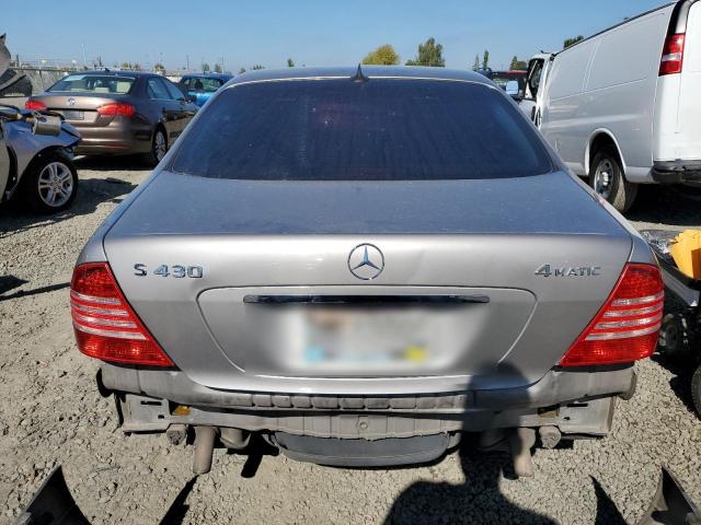 WDBNG83J74A391439 - 2004 MERCEDES-BENZ S 430 4MATIC SILVER photo 6