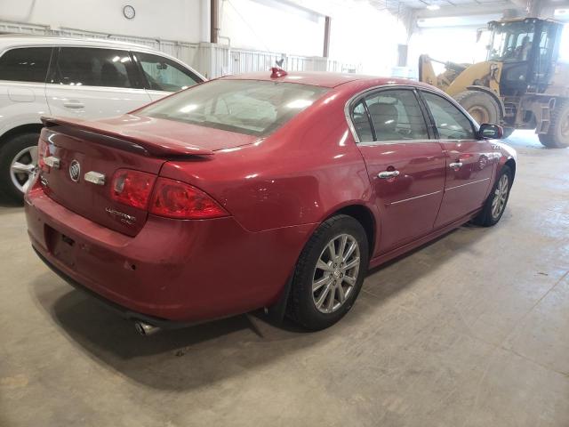 1G4HJ5EMXAU124193 - 2010 BUICK LUCERNE CXL RED photo 3