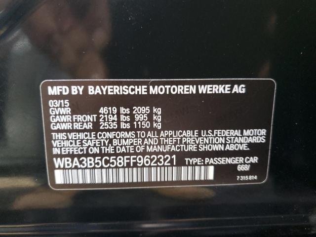 WBA3B5C58FF962321 - 2015 BMW 328 XI SULEV BLACK photo 12