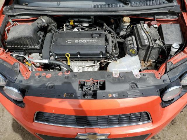 1G1JC5SH8D4142681 - 2013 CHEVROLET SONIC LT ნარინჯისფერი ფოტო 11