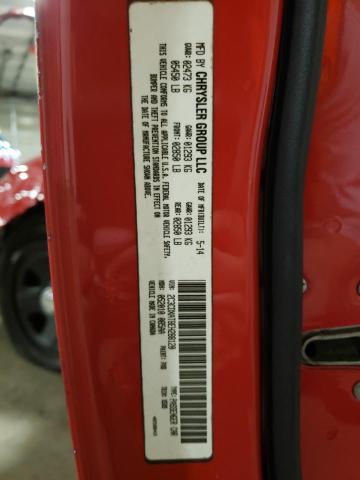 2C3CDXAT8EH288120 - 2014 DODGE CHARGER POLICE RED photo 12
