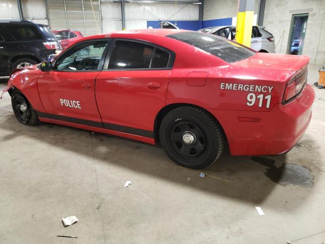 2C3CDXAT8EH288120 - 2014 DODGE CHARGER POLICE RED photo 2