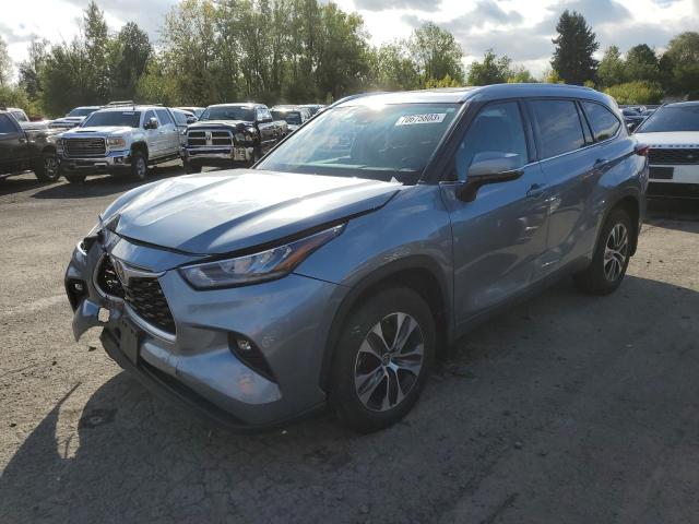 5TDHZRBH9LS024153 - 2020 TOYOTA HIGHLANDER XLE BLUE photo 1