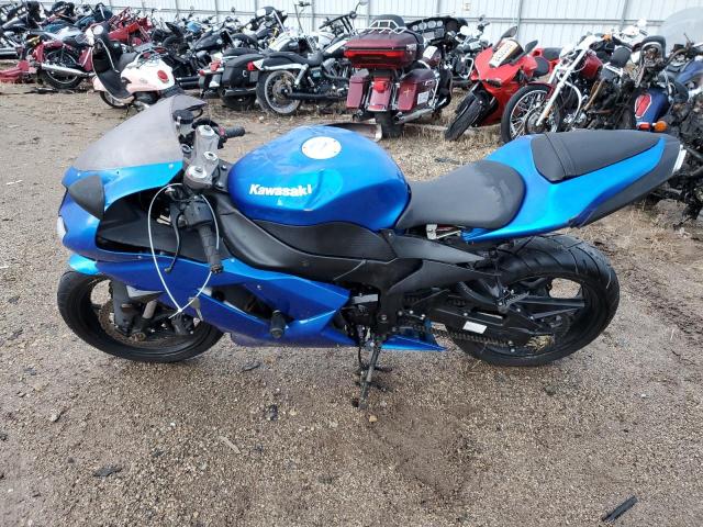 JKAZX4P178A038303 - 2008 KAWASAKI ZX600 P BLUE photo 9