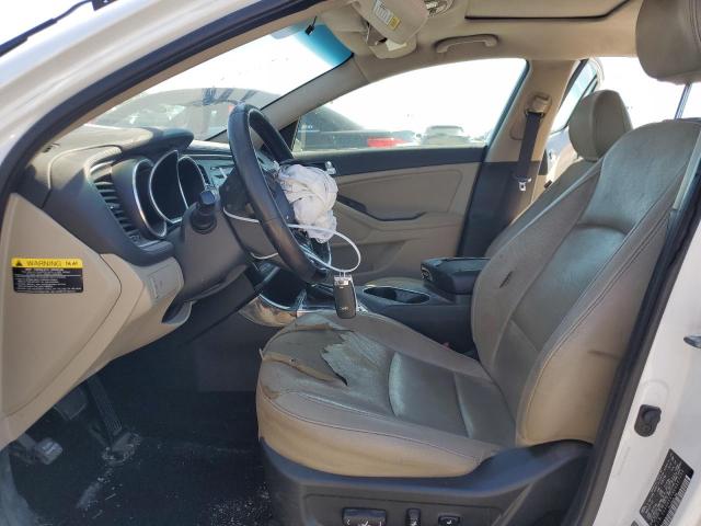 5XXGN4A79EG327098 - 2014 KIA OPTIMA EX WHITE photo 7