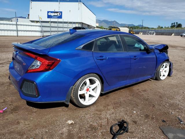 2HGFC1E5XKH702693 - 2019 HONDA CIVIC SI BLUE photo 3