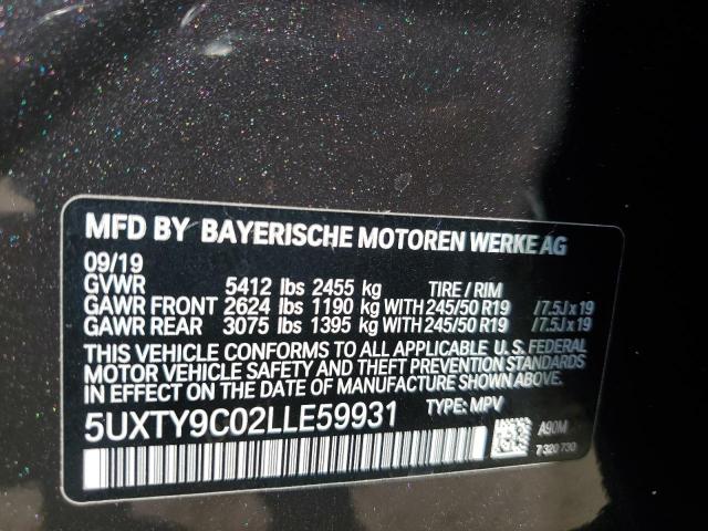 5UXTY9C02LLE59931 - 2020 BMW X3 XDRIVEM40I GRAY photo 13