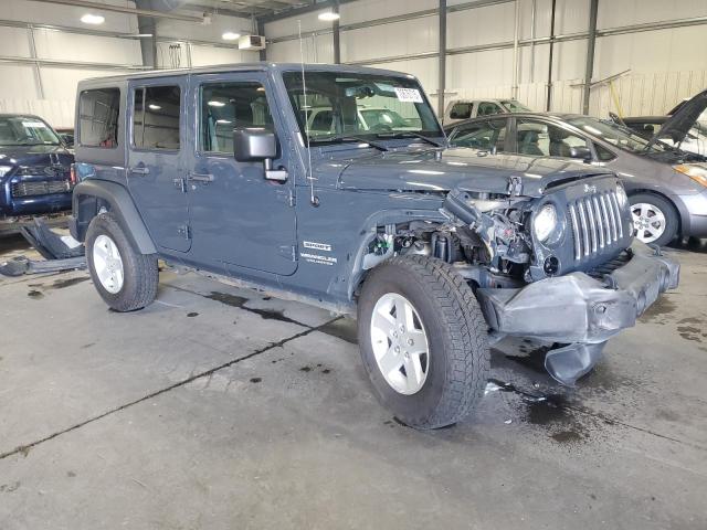1C4BJWDG0HL613634 - 2017 JEEP WRANGLER U SPORT GRAY photo 4