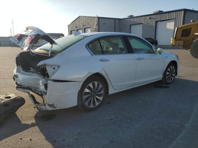 JHMCR6F53HC030689 - 2017 HONDA ACCORD HYBRID EXL WHITE photo 3