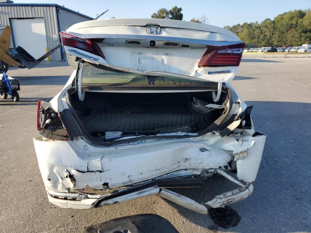 JHMCR6F53HC030689 - 2017 HONDA ACCORD HYBRID EXL WHITE photo 6