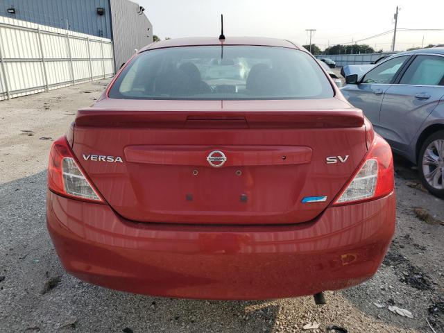 3N1CN7AP8DL825833 - 2013 NISSAN VERSA S RED photo 6