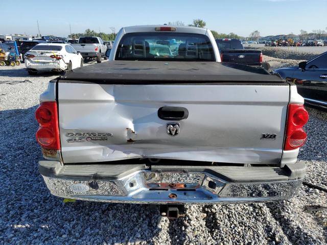 1D7HW42N96S691453 - 2006 DODGE DAKOTA SLT SILVER photo 6