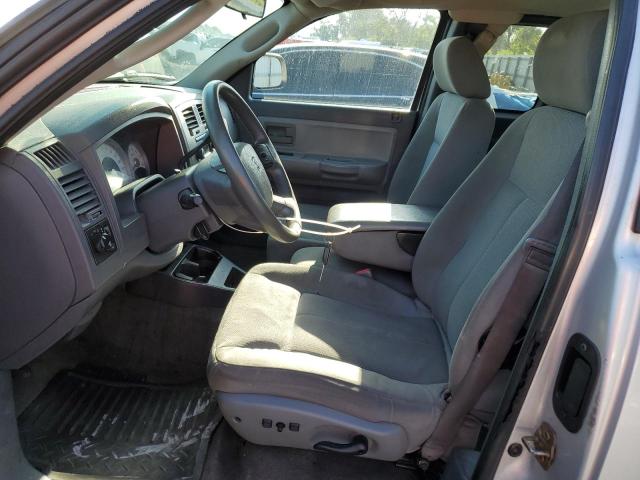 1D7HW42N96S691453 - 2006 DODGE DAKOTA SLT SILVER photo 7