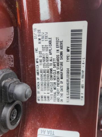 5J6RM4H52FL035854 - 2015 HONDA CR-V EX Qəhvəyi foto 12