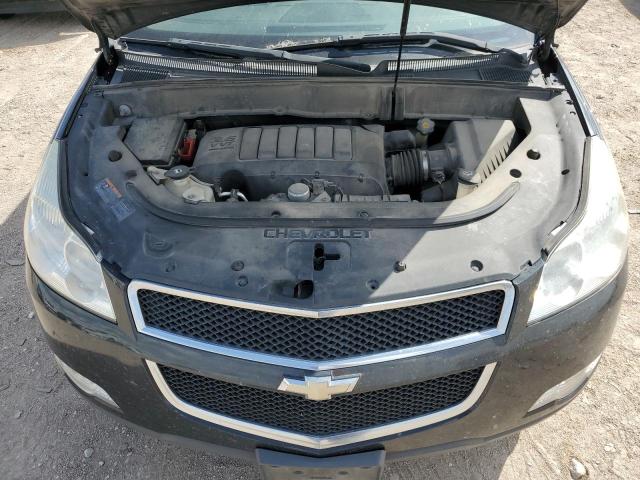 1GNKVJED4BJ292817 - 2011 CHEVROLET TRAVERSE LT BLACK photo 12
