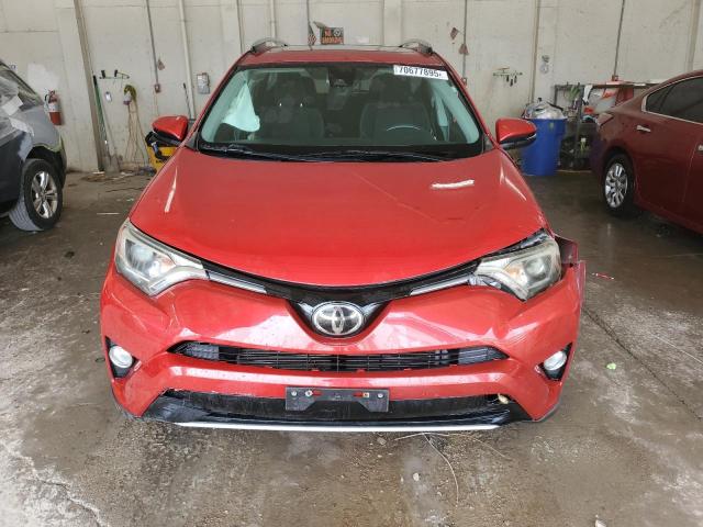 2T3RFREV0HW611765 - 2017 TOYOTA RAV4 XLE RED photo 5
