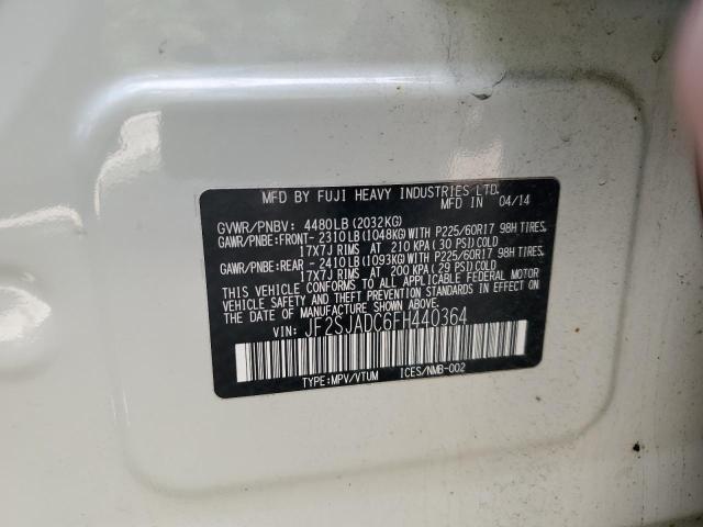 JF2SJADC6FH440364 - 2015 SUBARU FORESTER 2.5I PREMIUM WHITE photo 13