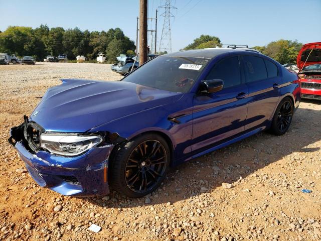 WBSJF0C51KB447785 - 2019 BMW M5 BLUE photo 1
