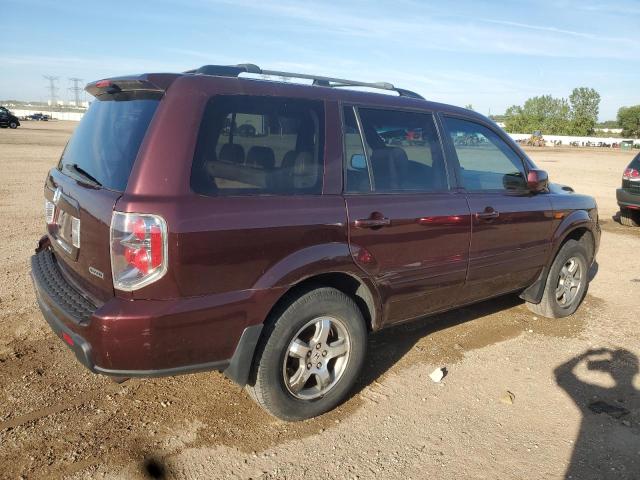 5FNYF18508B033200 - 2008 HONDA PILOT EXL BURGUNDY photo 3