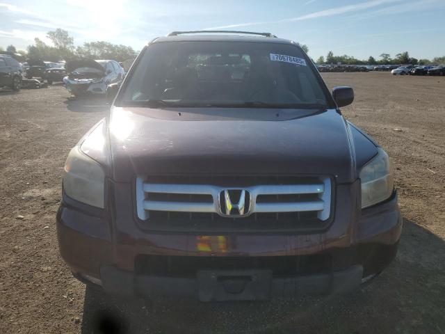 5FNYF18508B033200 - 2008 HONDA PILOT EXL BURGUNDY photo 5