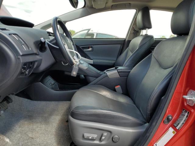 JTDKN3DU2F1893929 - 2015 TOYOTA PRIUS RED photo 7