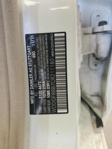 WDDGF8BB7CR211180 - 2012 MERCEDES-BENZ C 300 4MATIC WHITE photo 12