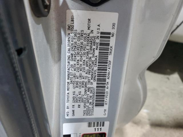 5TEUU42N09Z668237 - 2009 TOYOTA TACOMA ACCESS CAB Silber Foto 13