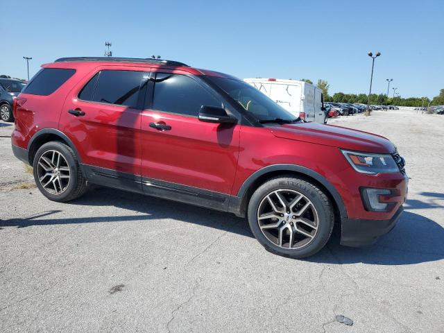 1FM5K8GT8GGC56379 - 2016 FORD EXPLORER SPORT RED photo 4