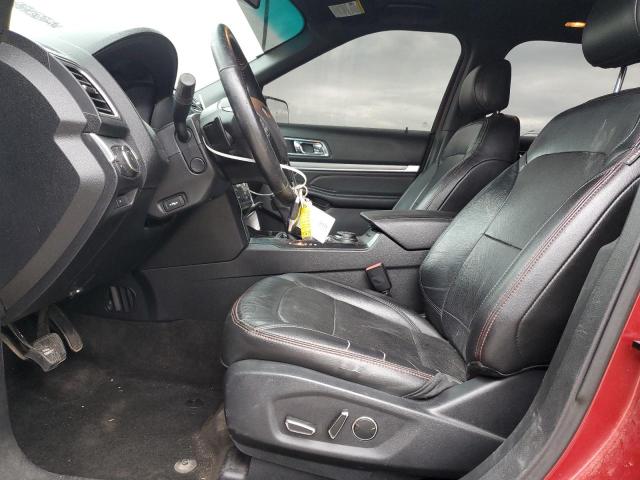 1FM5K8GT8GGC56379 - 2016 FORD EXPLORER SPORT RED photo 7