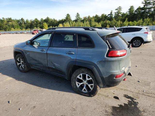 1C4PJMBS3FW659133 - 2015 JEEP CHEROKEE TRAILHAWK BLUE photo 2