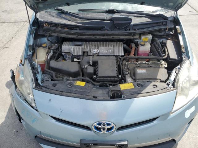 JTDKN3DP1E3056800 - 2014 TOYOTA PRIUS PLUG TURQUOISE photo 11