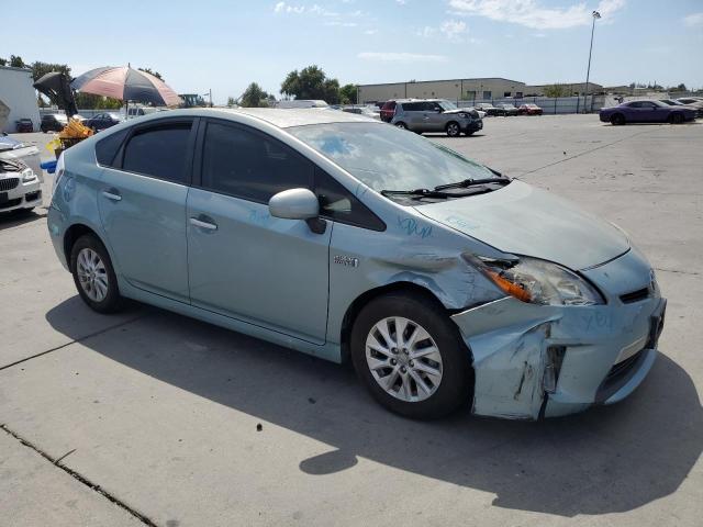JTDKN3DP1E3056800 - 2014 TOYOTA PRIUS PLUG TURQUOISE photo 4