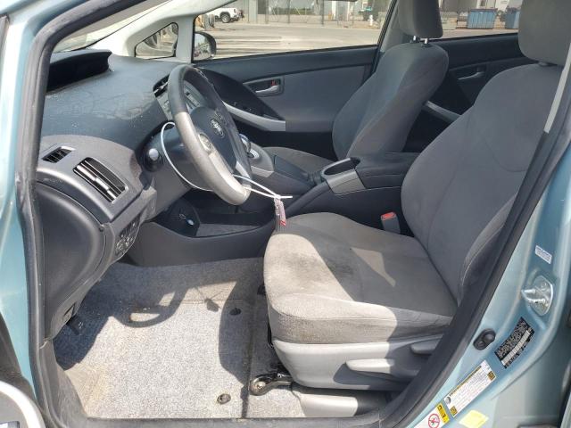 JTDKN3DP1E3056800 - 2014 TOYOTA PRIUS PLUG TURQUOISE photo 7