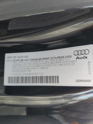 WAUCVAFR0BA034122 - 2011 AUDI S5 PREMIUM PLUS Qara foto 12