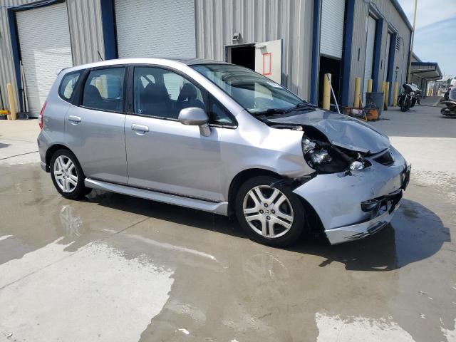 JHMGD38648S069348 - 2008 HONDA FIT SPORT GRAY photo 4