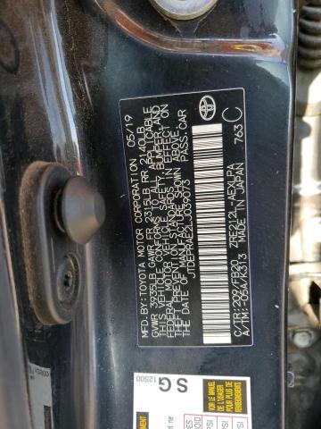 JTDEPRAE2LJ039073 - 2020 TOYOTA COROLLA LE 黑色 照片 12