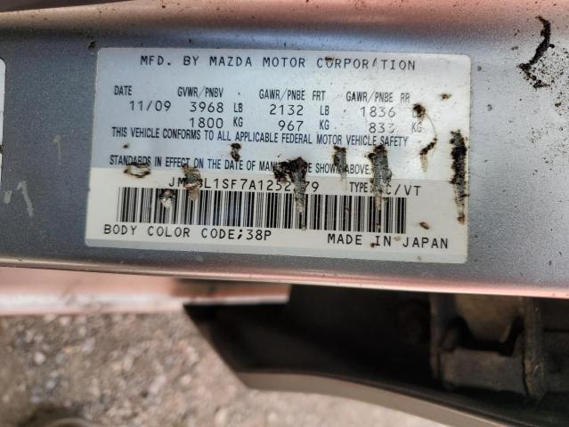 JM1BL1SF7A1252279 - 2010 MAZDA 3 I ვერცხლისფერი ფოტო 12