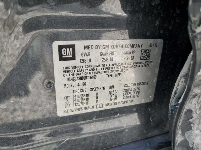 KL4CJASB9JB706169 - 2018 BUICK ENCORE PREFERRED 灰色 照片 13