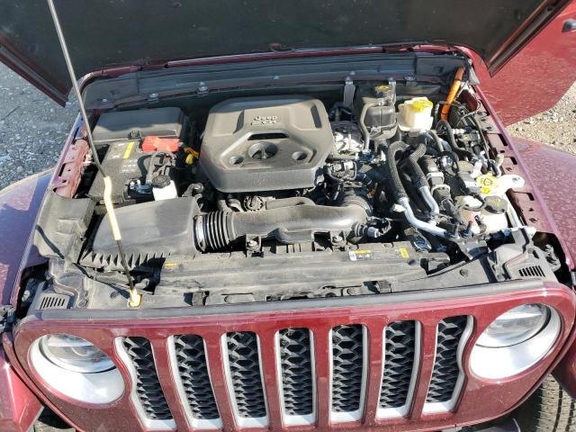 1C4JJXP64MW787316 - 2021 JEEP WRANGLER U SAHARA 4XE RED photo 12