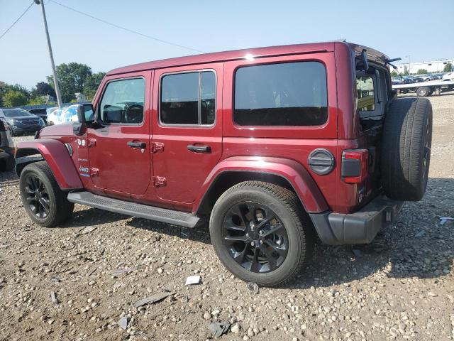 1C4JJXP64MW787316 - 2021 JEEP WRANGLER U SAHARA 4XE RED photo 2